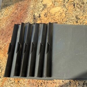 Set of (6) Black Report Covers & a Pendaflex document organizer